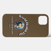 Bewaken van de wereldwijde gezondheid. Wereldgezon Case-Mate iPhone Case (Achterkant (horizontaal))