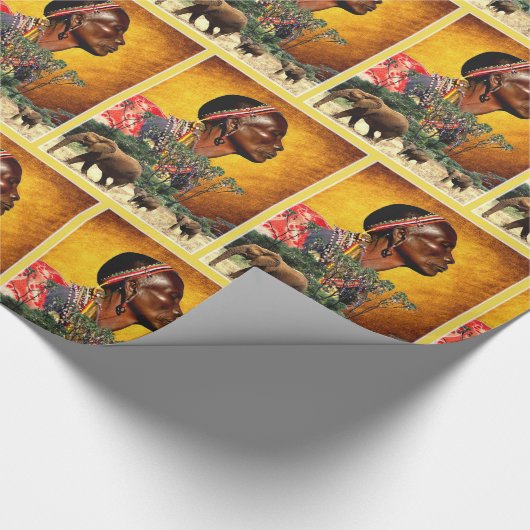 Bewaken van het dierenrijk, cadeaupapier (Hoek)