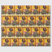 Bewaken van het dierenrijk, cadeaupapier (Vlak)