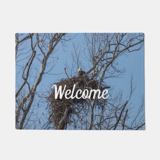 Bewakend Eagle Welkom Doormat Deurmat (Voorkant)