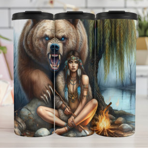 Bewaker Beer, Resolute Vrouw, Wilde Geest. Thermosbeker