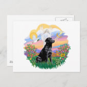 Bewaker - Black Labrador Retriever Briefkaart (Voorkant / Achterkant)