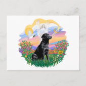 Bewaker - Black Labrador Retriever Briefkaart (Voorkant)