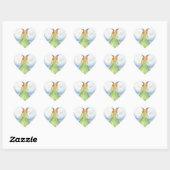 Bewaker Engel Katholieke Religieuze Vleugels Gebed Hart Sticker (Vel)