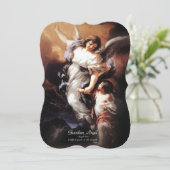 Bewaker Engel met Gebed Feestdagenkaart (Staand voorkant)