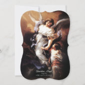 Bewaker Engel met Gebed Feestdagenkaart (Voorkant)