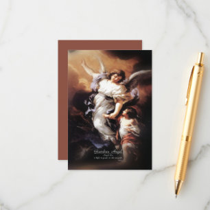 Bewaker Engel met Gebed Informatiekaartje