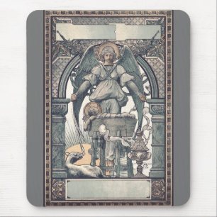 Bewaker engelen met Jezus kind Muismat