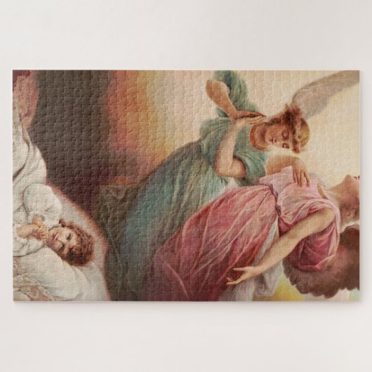 Bewaker engelen met kind legpuzzel (Horizontaal)