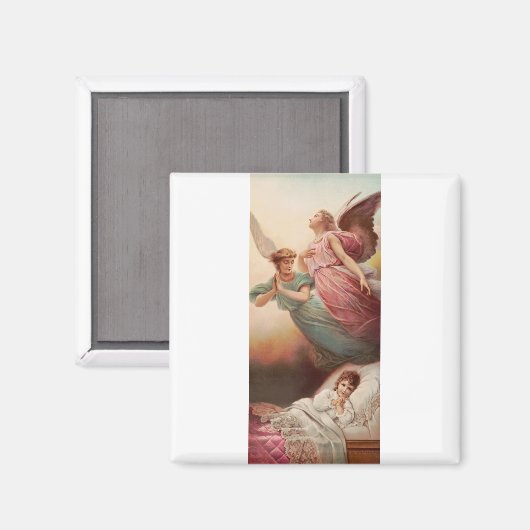 Bewaker engelen met kind magneet (Voorkant / Achterkant)
