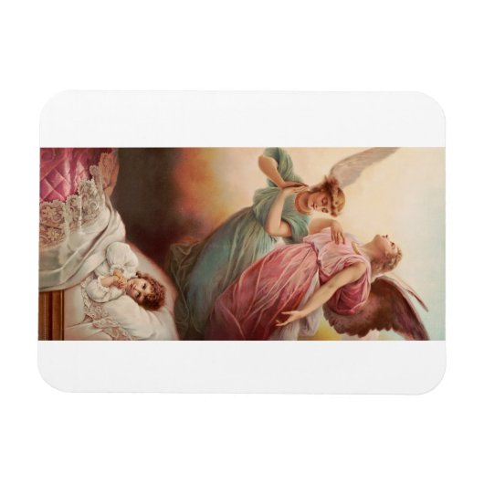 Bewaker engelen met kind magneet (Horizontaal)