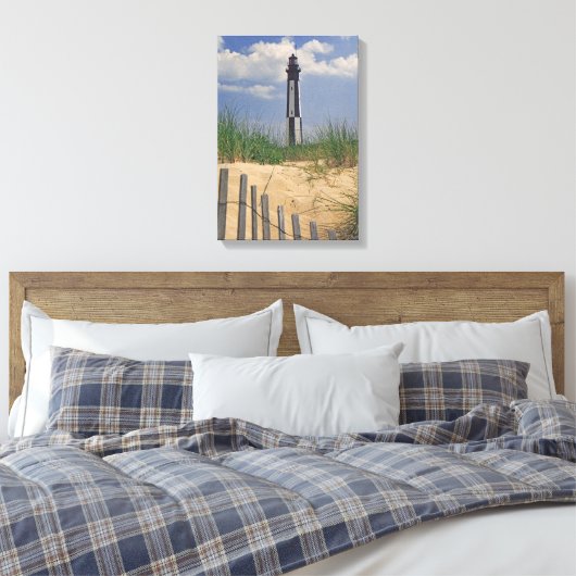 Bewaker van Cape Henry Canvas Print (Insitu (Slaapkamer))