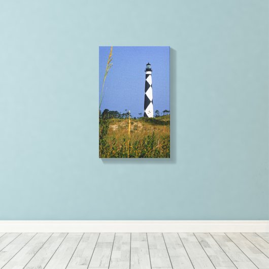 Bewaker van Cape Lookout Canvas Afdruk (Insitu (Houten vloer))