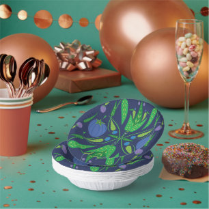 Bewaker van de Blauwbessen Papier Bowl Papieren Kommen