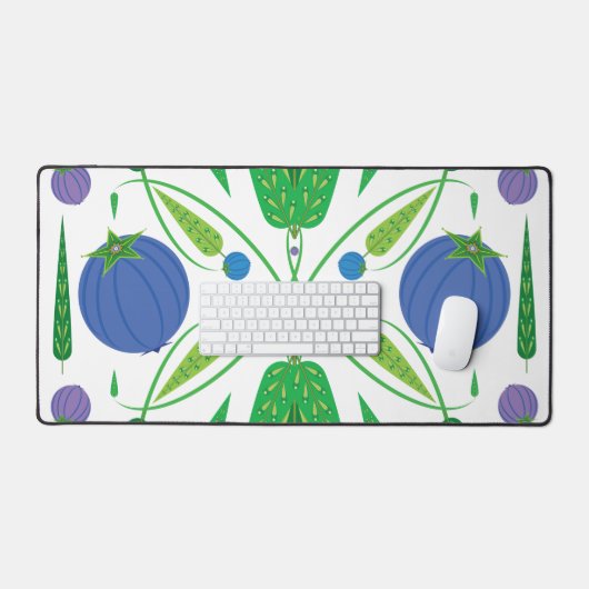 Bewaker van de Blueberries Desk Mat (Keyboard & Muis)