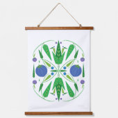 Bewaker van de bosbessen hout met bovenhout hangend wandkleed (Voorkant)