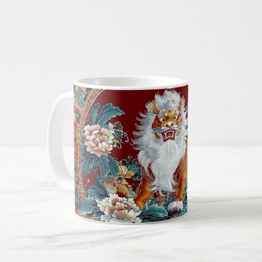 Bewaker van de Crimson Bloom Koffiemok (Voorkant links)