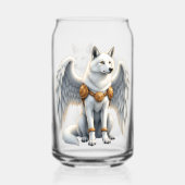 Bewaker van de Dageraad – De Witgevleugelde Wolf. Blikvorm Glas (Achterkant)
