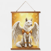 Bewaker van de Dageraad – De Witgevleugelde Wolf. Hangend Wandkleed (Voorkant)