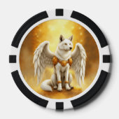 Bewaker van de Dageraad – De Witgevleugelde Wolf. Poker Chips (Voorkant)