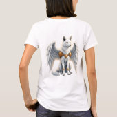 Bewaker van de Dageraad – De Witgevleugelde Wolf. T-shirt (Achterkant)