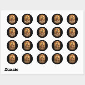 Bewaker van de Gouden Nijl Ronde Sticker (Vel)