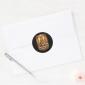 Bewaker van de Gouden Nijl Ronde Sticker (Envelop)