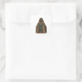 : Bewaker van de Handel: Art Deco Gebouw Sticker (Tas)