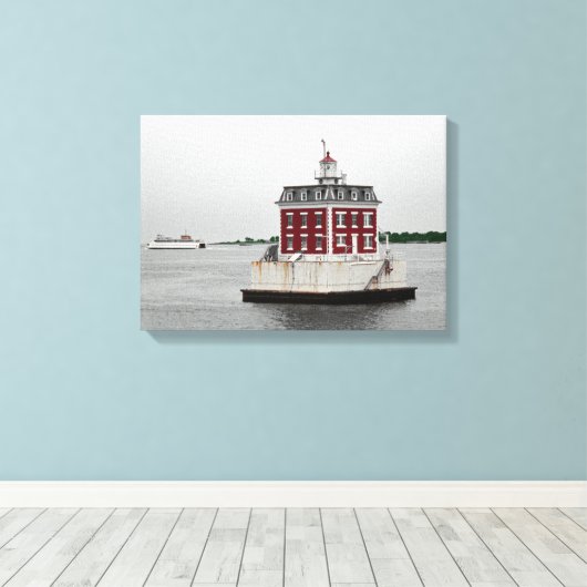 Bewaker van de haven canvas afdruk (Insitu (Houten vloer))