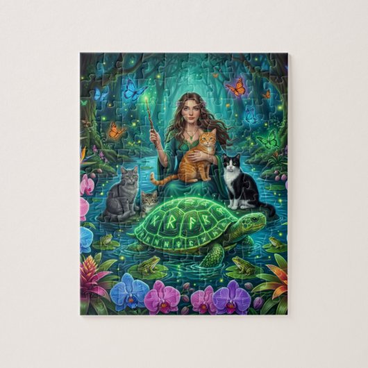 Bewaker van de Heilige Schildpad Legpuzzel (Verticaal)