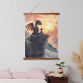 Bewaker van de hemel: een jongen en zijn draak hangend wandkleed (Slaapkamer)