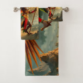Bewaker van de Hemelse Poort – Anubis Bad Handdoek (Insitu)