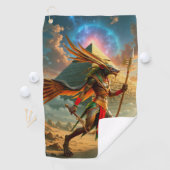 Bewaker van de Hemelse Poort – Anubis Golfhanddoek (Insitu)