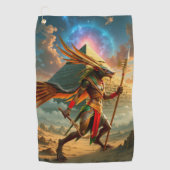 Bewaker van de Hemelse Poort – Anubis Golfhanddoek (Voorkant)
