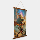 Bewaker van de Hemelse Poort – Anubis Hangend Wandkleed (Gebogen)