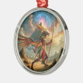 Bewaker van de Hemelse Poort – Anubis Metalen Ornament (Links)