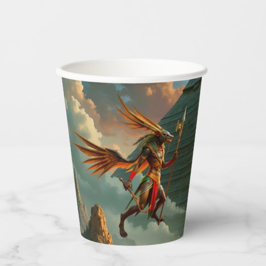 Bewaker van de Hemelse Poort – Anubis Papieren Bekers (Voorkant)