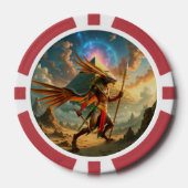 Bewaker van de Hemelse Poort – Anubis Poker Chips (Voorkant)