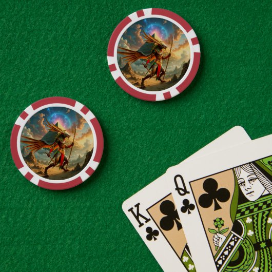 Bewaker van de Hemelse Poort – Anubis Poker Chips (Pokertafel (Dubbel))