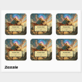 Bewaker van de Hemelse Poort – Anubis Vierkante Sticker (Vel)