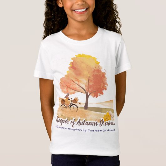 Bewaker van de herfstdromen | Custom Herfst Gift v T-shirt (Voorkant)