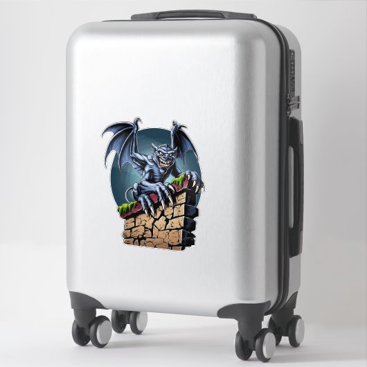 Bewaker van de hoogten: een gotische gargoyle kuns sticker (Koffer)