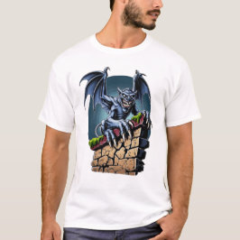 Bewaker van de hoogten: een gotische gargoyle kuns t-shirt