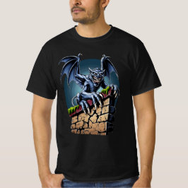 Bewaker van de hoogten: een gotische gargoyle kuns t-shirt