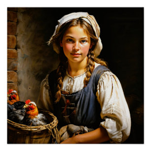"Bewaker van de kudde" "Sara" Nederlands Meisjespo Perfect Poster