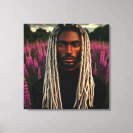 Bewaker van de lavendelvelden canvas afdruk