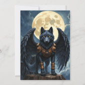 Bewaker van de Maan – De Zwarte Gevleugelde Wolf. Kaart (Achterkant)