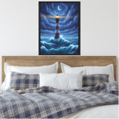 Bewaker van de Nacht Canvas Afdruk (Insitu (Slaapkamer))