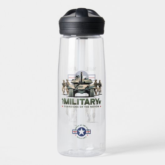 Bewaker van de Natie | 750ml Waterfles (Voorkant)