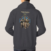 Bewaker van de Natie (Donkere modus) | Mannen Hoodie (Achterkant)